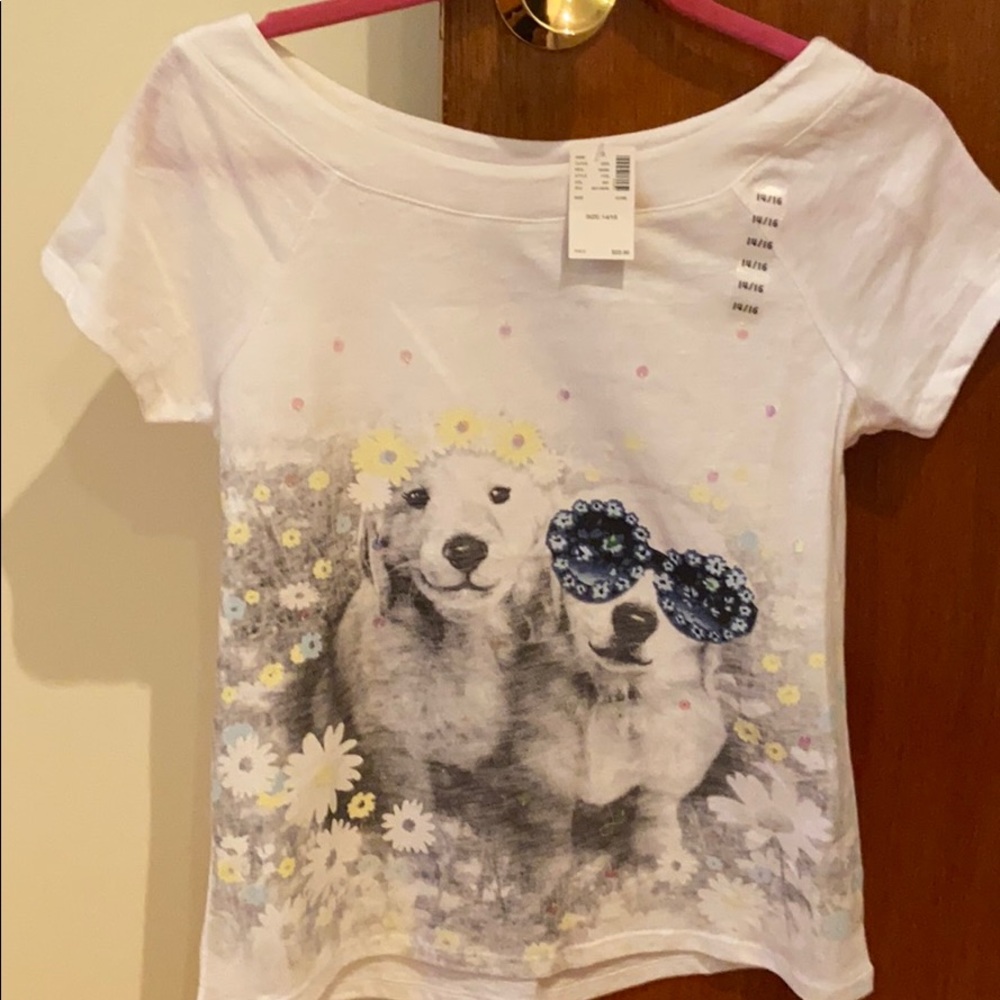 Justice size 14/16 short sleeve shirt NWT